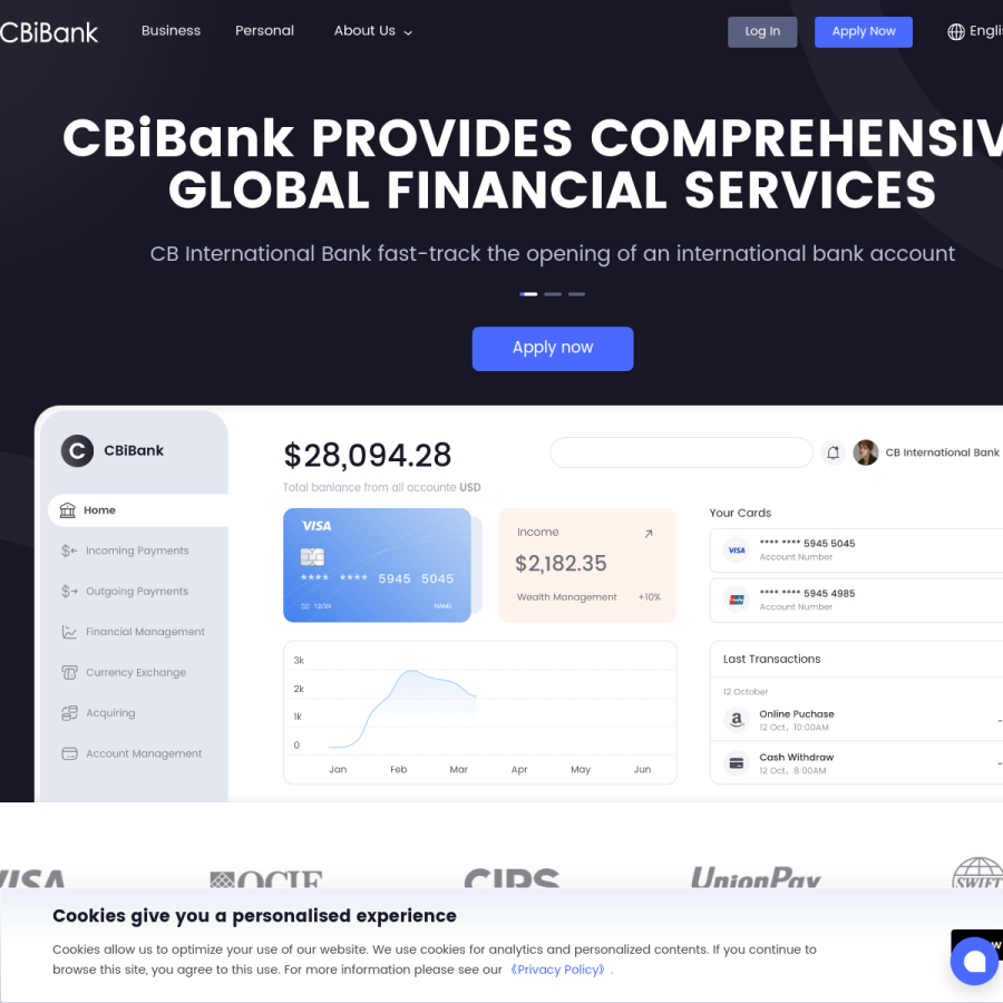 cbibank.com homepage screenshot