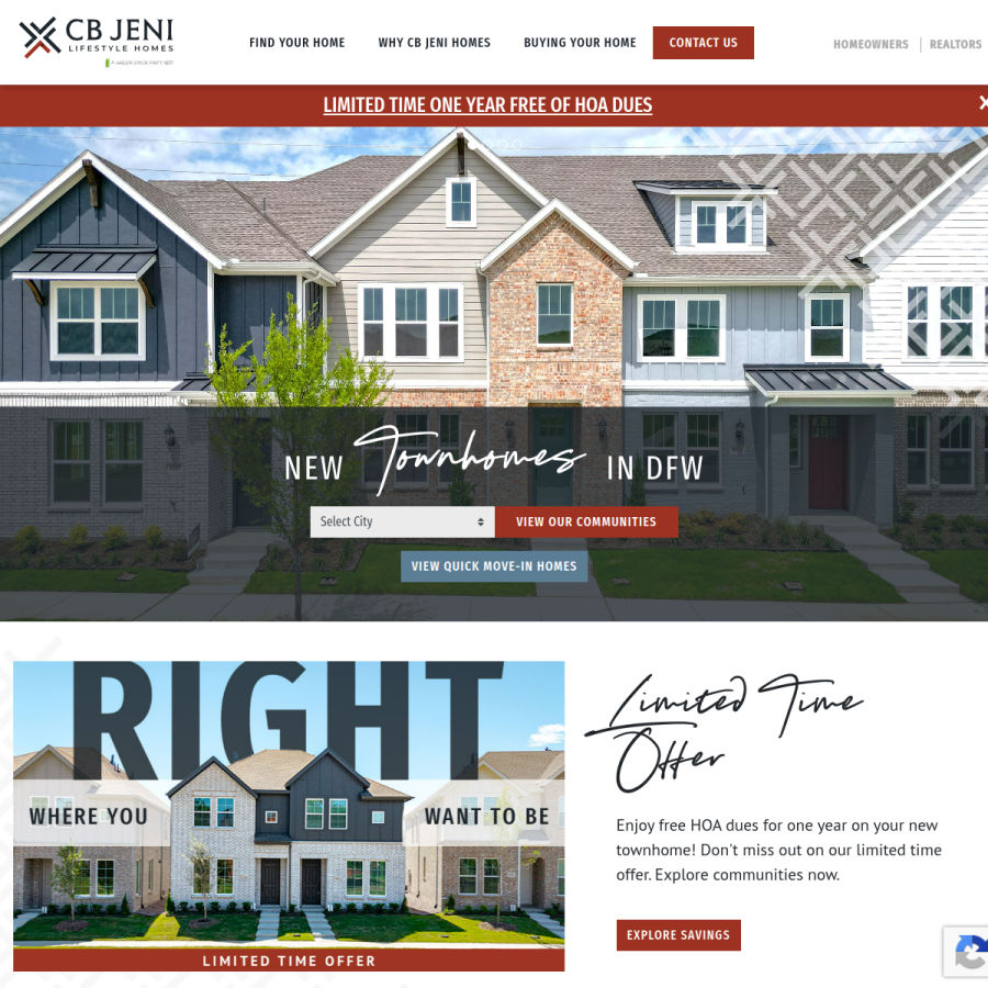 cbjenihomes.com homepage screenshot