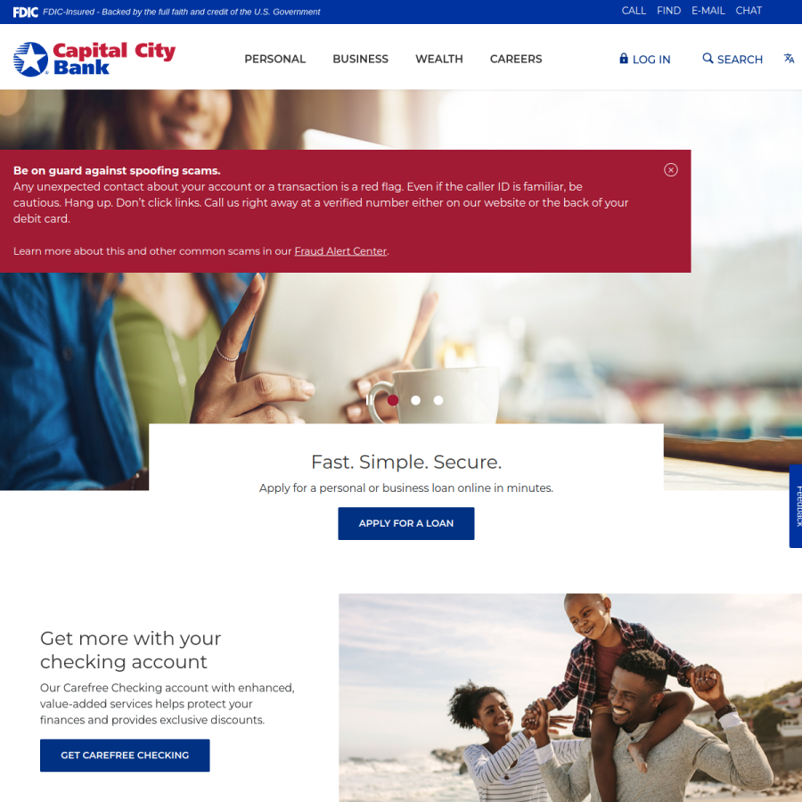 ccbg.com homepage screenshot
