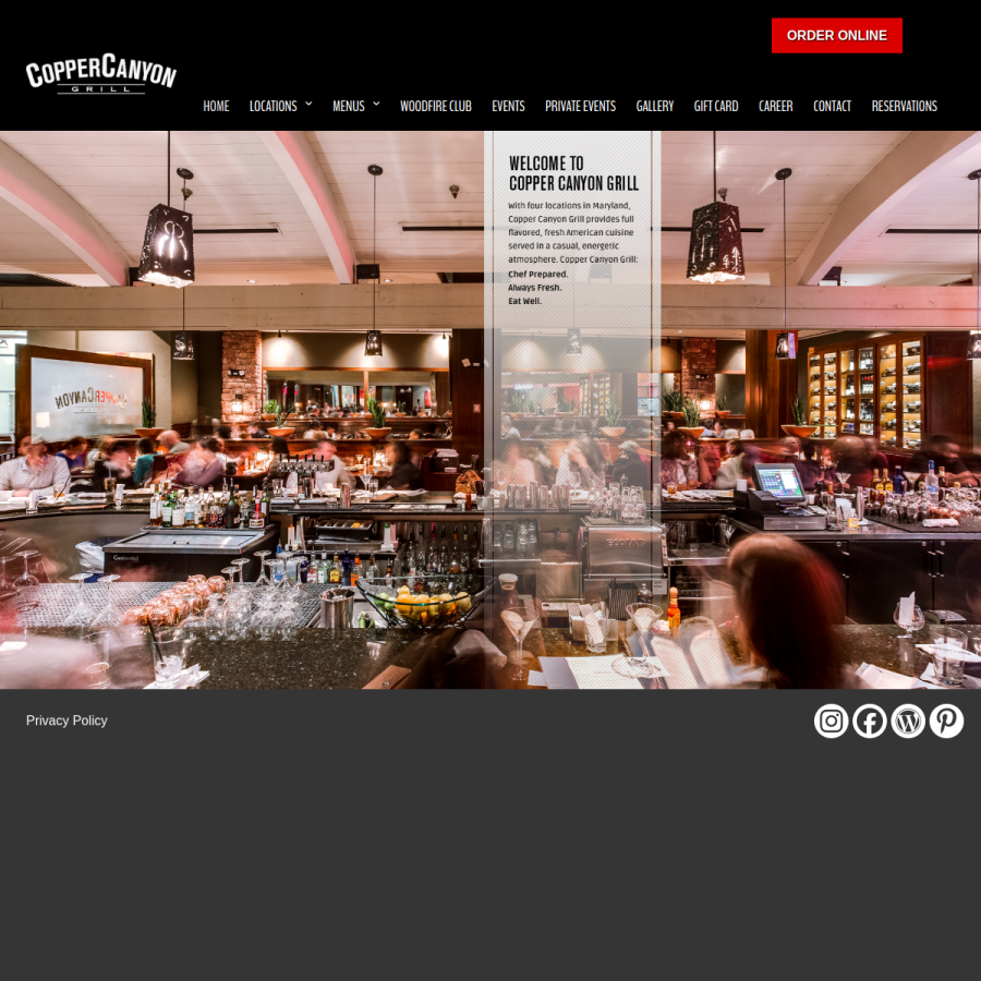ccgrill.com homepage screenshot