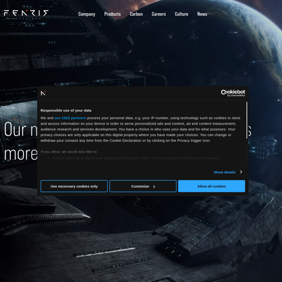 ccpgames.com homepage screenshot
