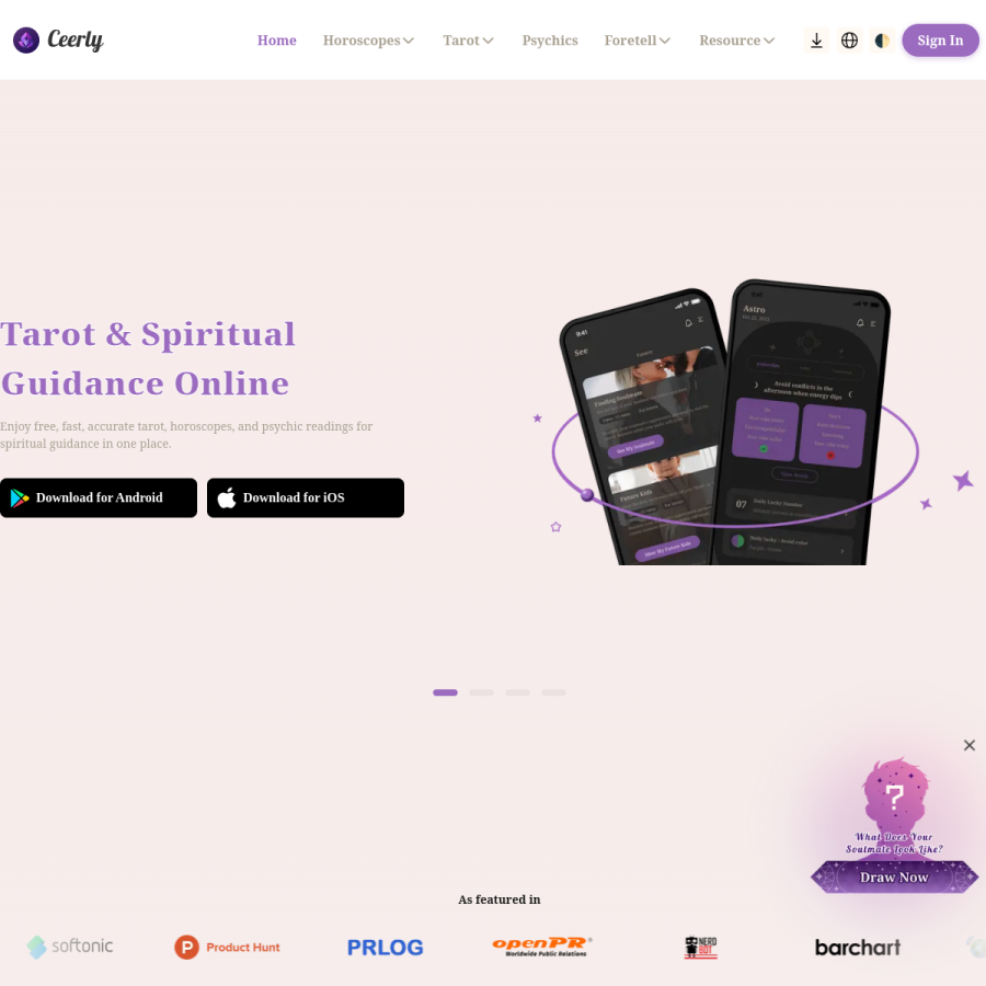 ceerly.com homepage screenshot
