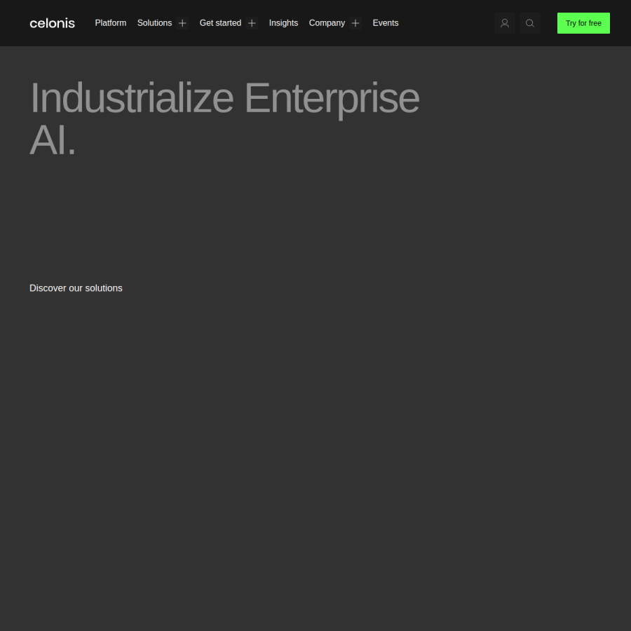 celonis.com homepage screenshot