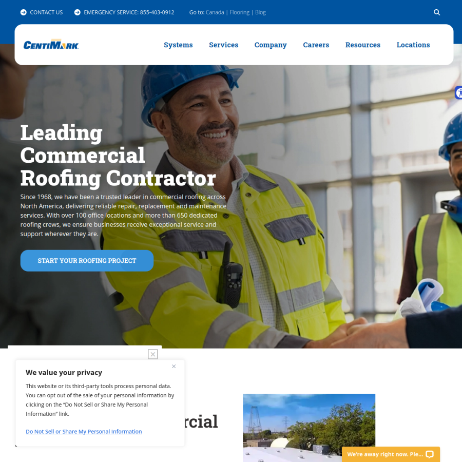 centimark.com homepage screenshot