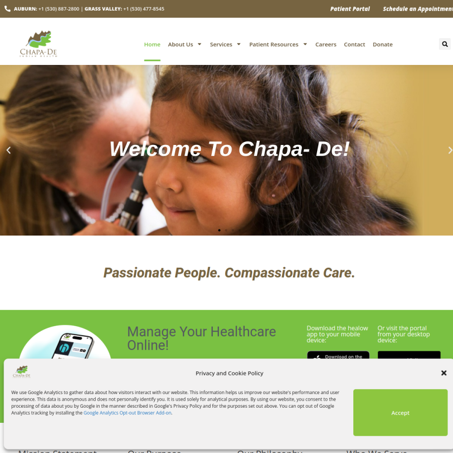 chapa-de.org homepage screenshot