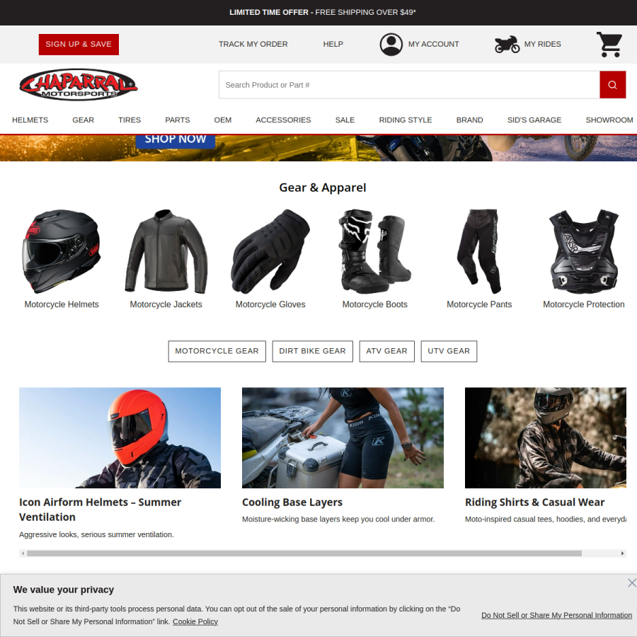 chapmoto.com homepage screenshot