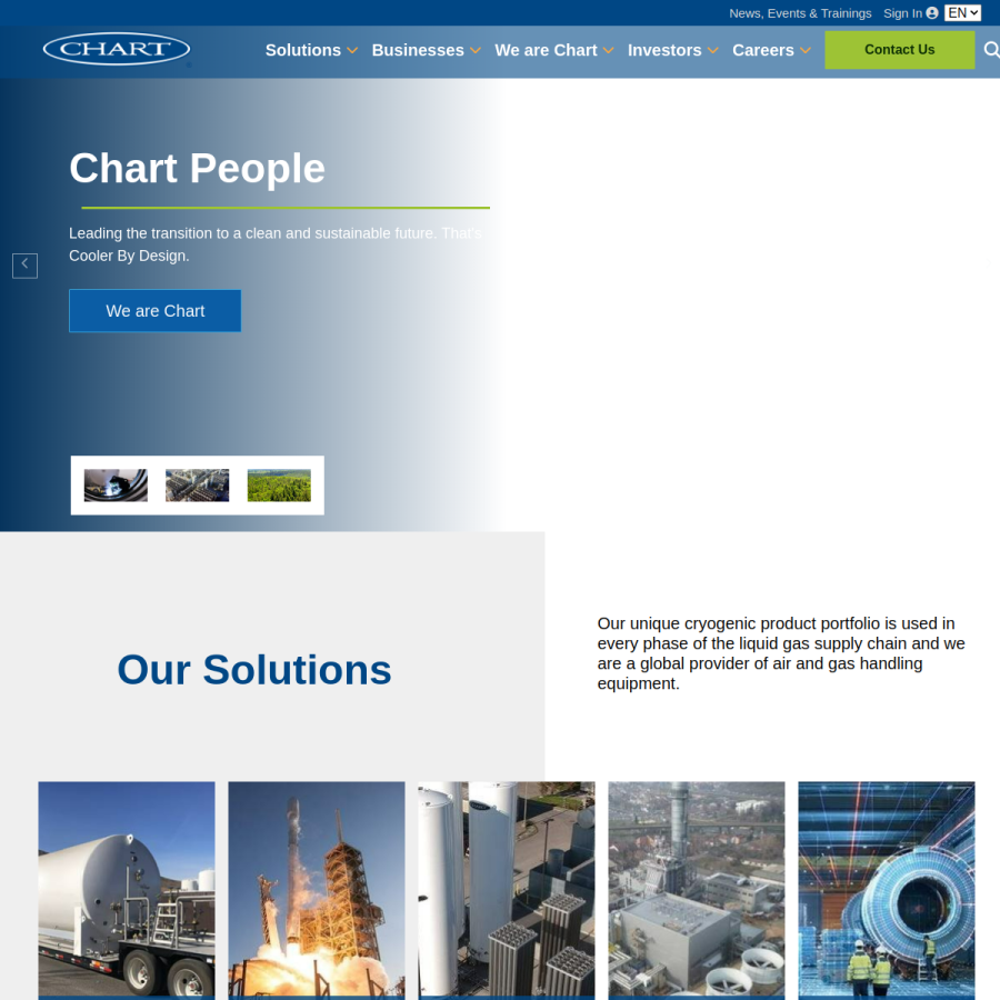 chartindustries.com homepage screenshot
