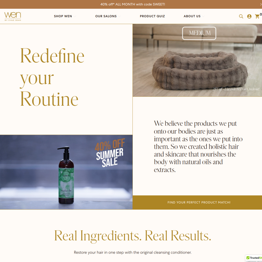 chazdean.com homepage screenshot