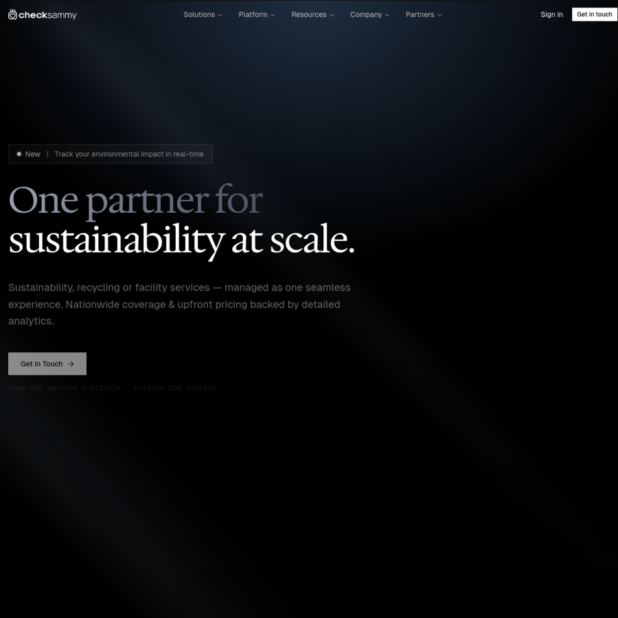 checksammy.com homepage screenshot