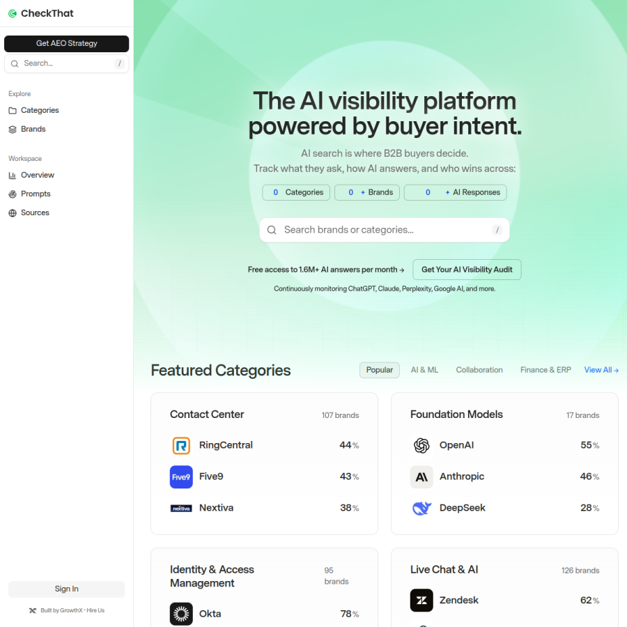 checkthat.ai homepage screenshot