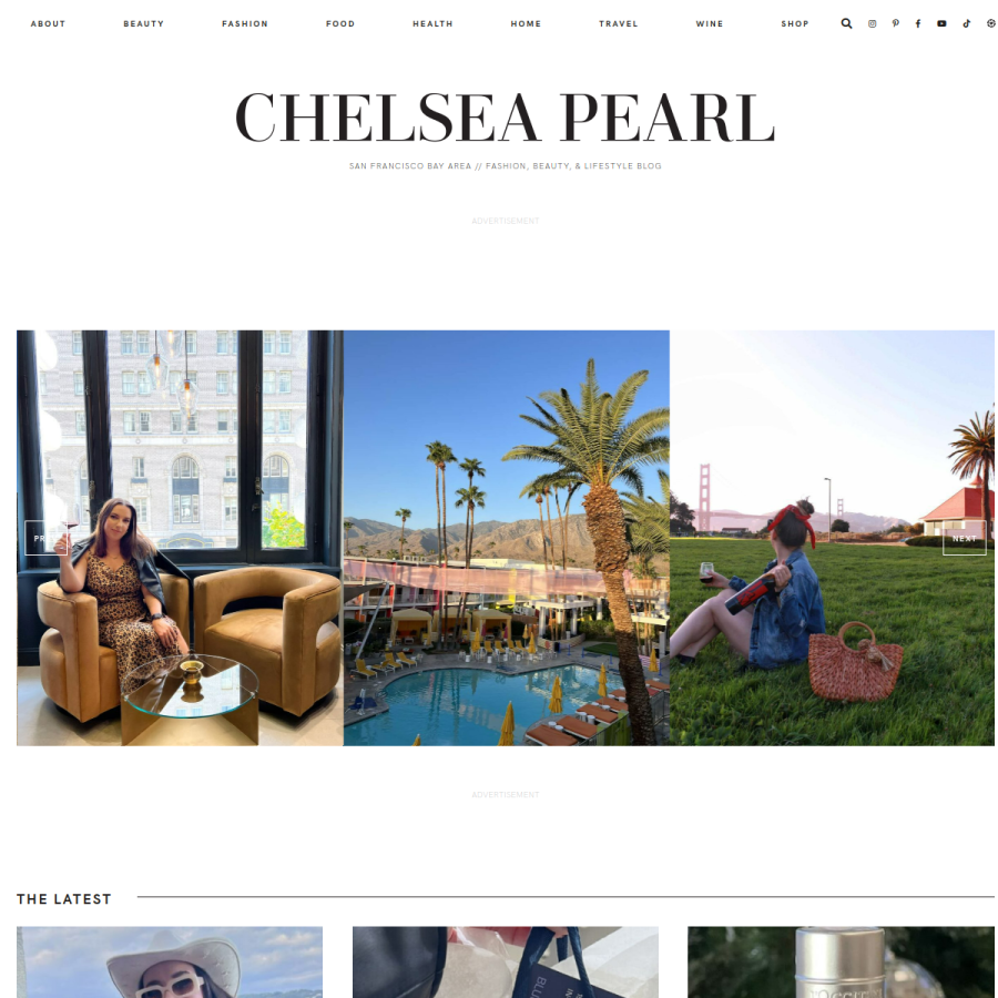 chelseapearl.com homepage screenshot