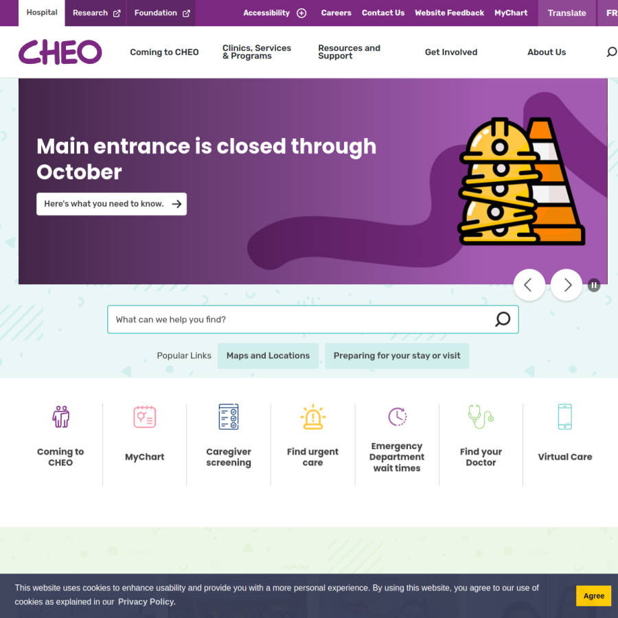 cheo.on.ca homepage screenshot