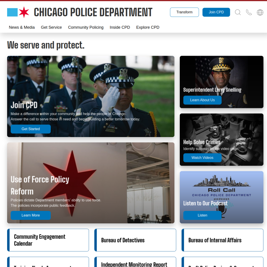 chicagopolice.org homepage screenshot