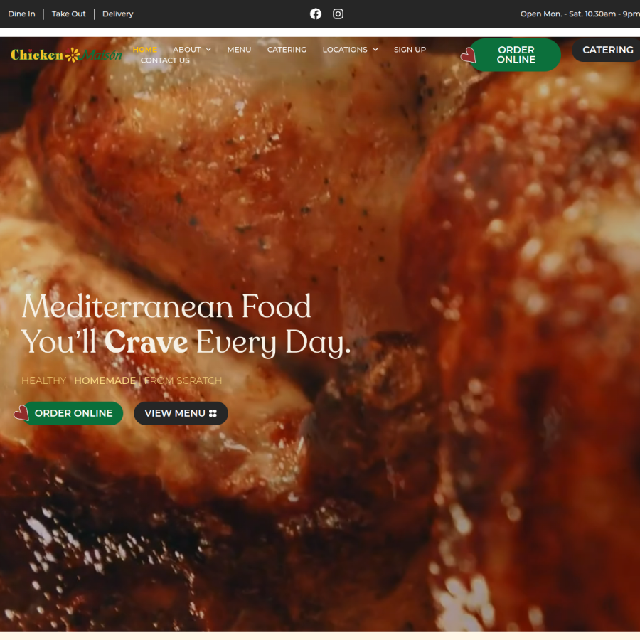 chickenmaison.com homepage screenshot