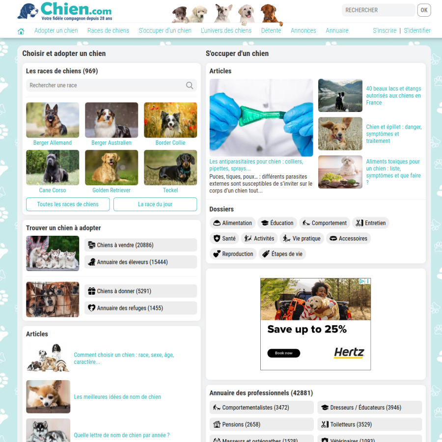 chien.com homepage screenshot