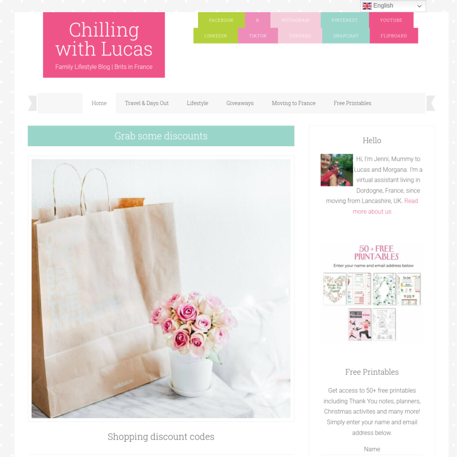 chillingwithlucas.com homepage screenshot