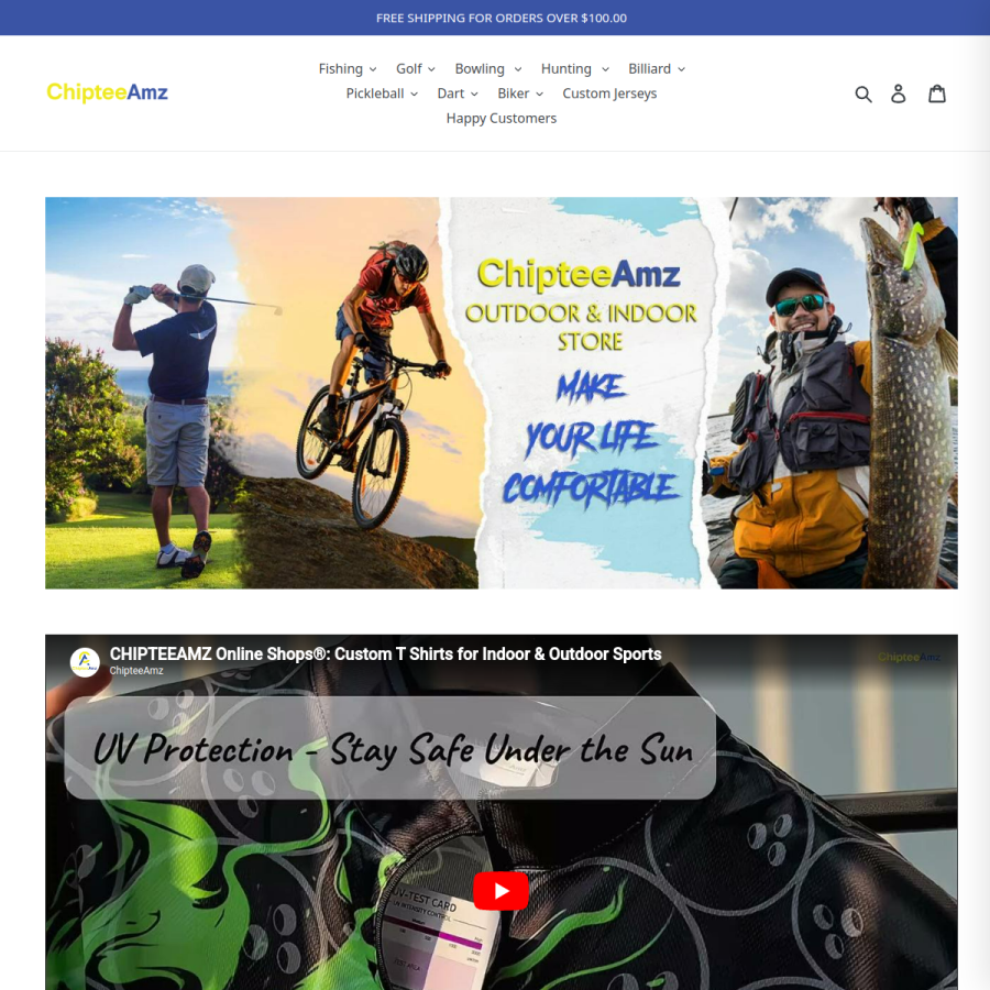 chipteeamz.com homepage screenshot