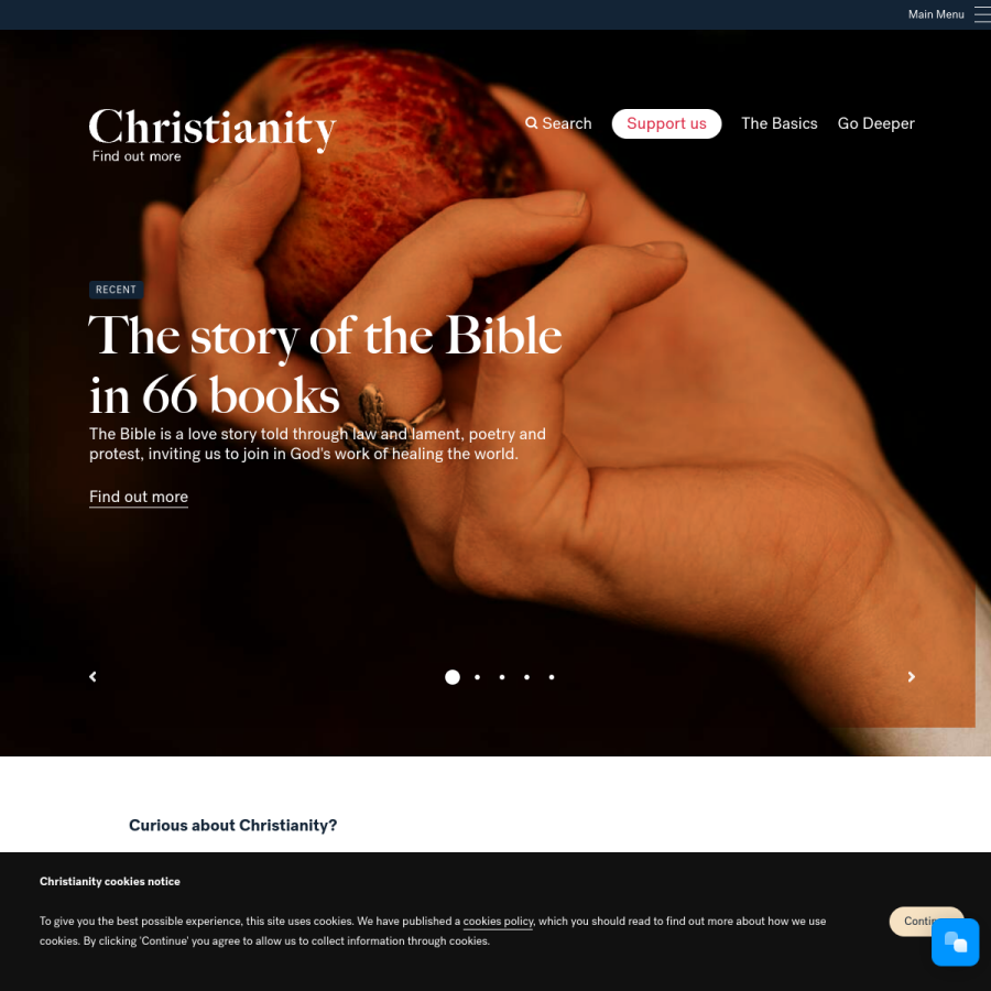 christianity.org.uk homepage screenshot