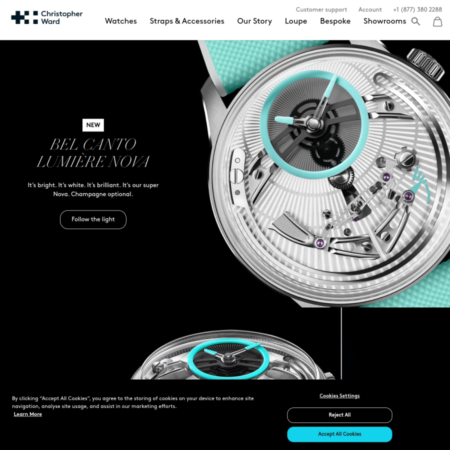 christopherward.com homepage screenshot