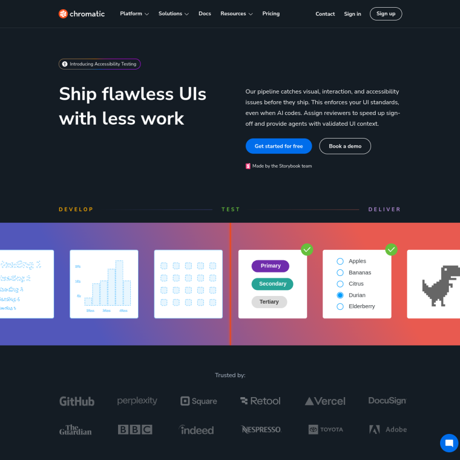 chromatic.com homepage screenshot