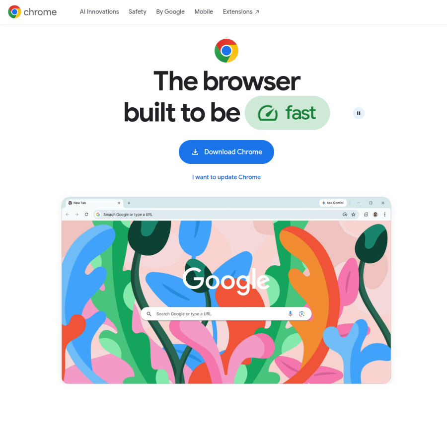 chrome.com homepage screenshot
