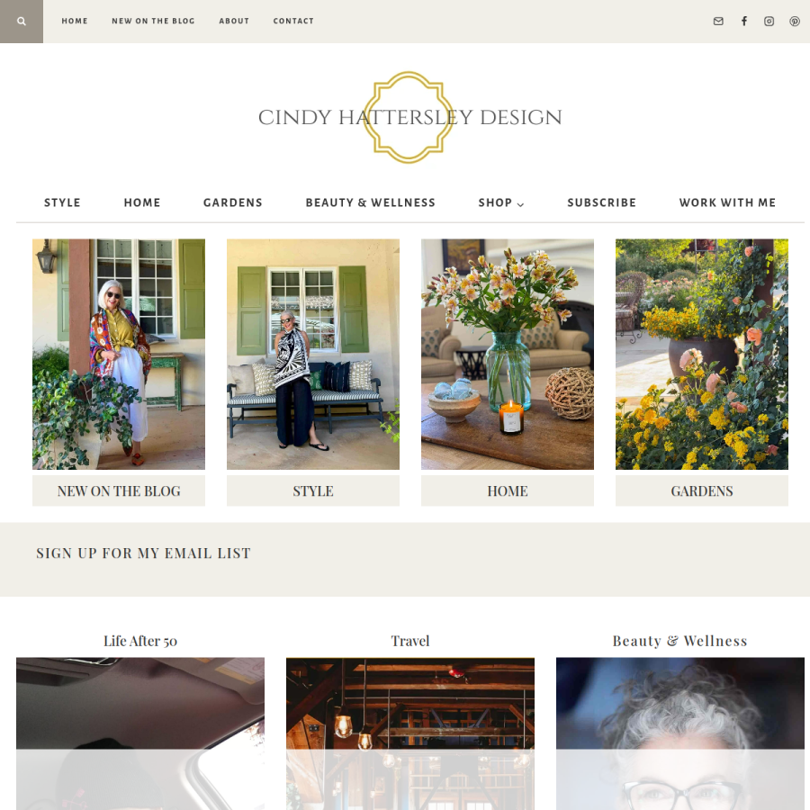 cindyhattersleydesign.com homepage screenshot