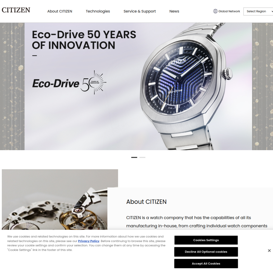citizenwatch-global.com homepage screenshot