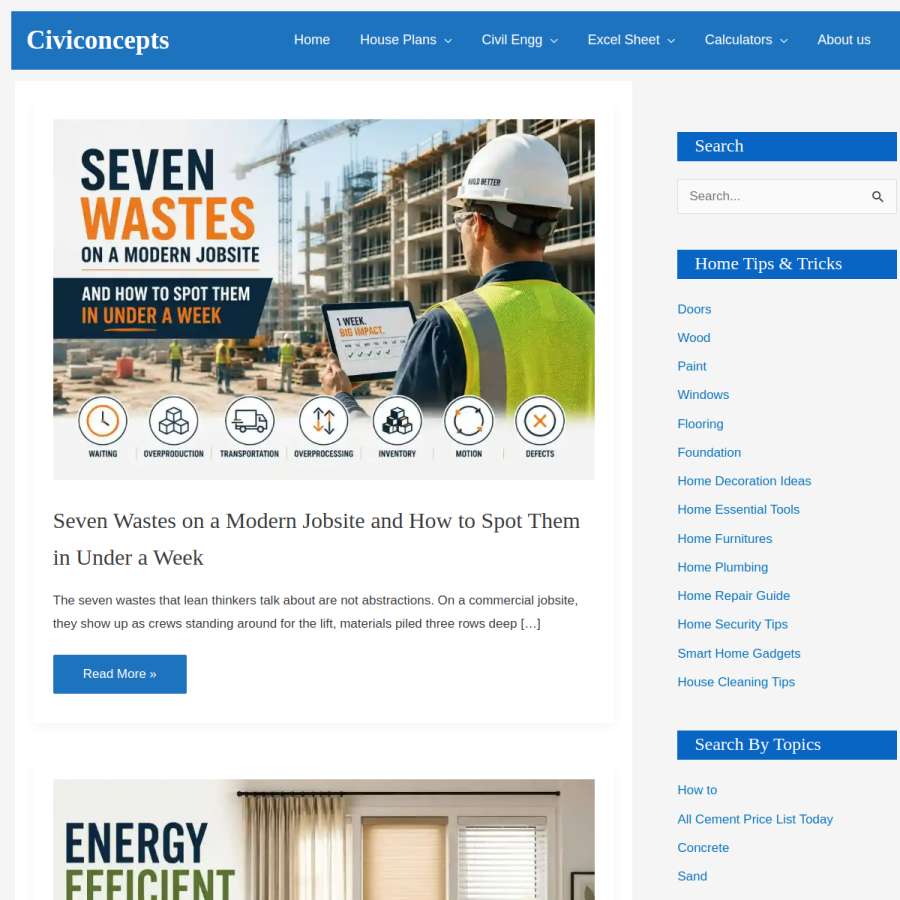 civiconcepts.com homepage screenshot