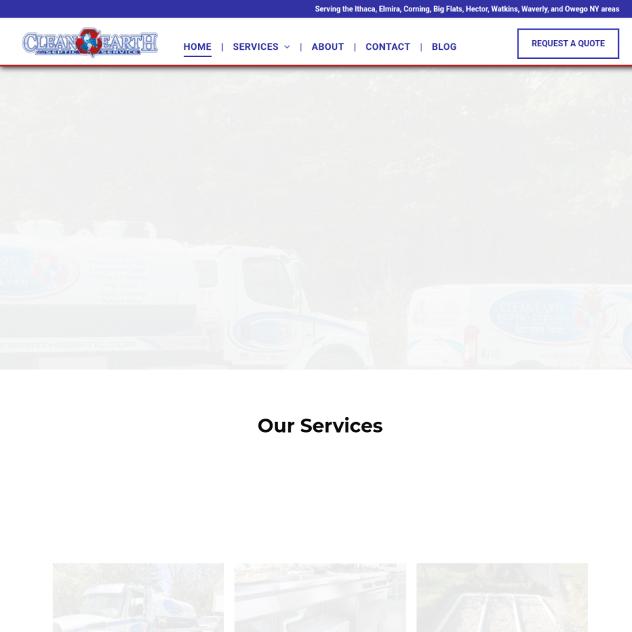 cleanearthseptic.com homepage screenshot