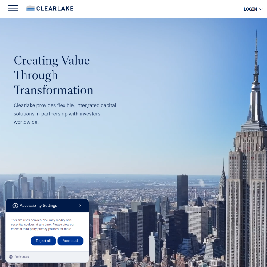 clearlake.com homepage screenshot