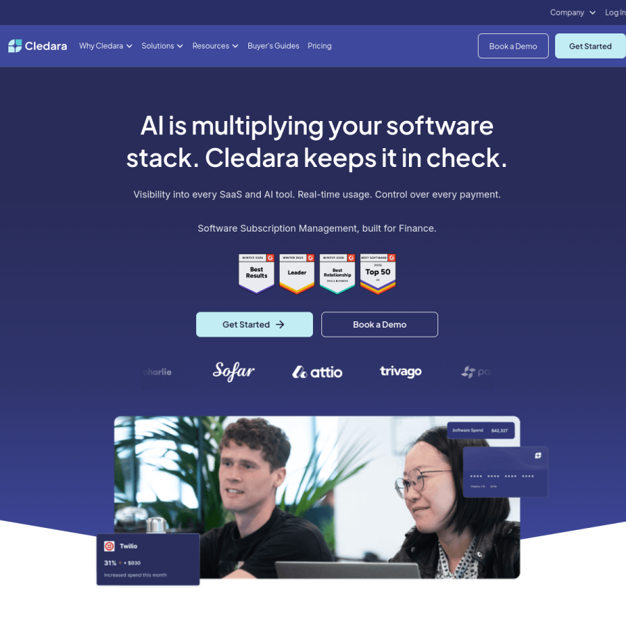 cledara.com homepage screenshot