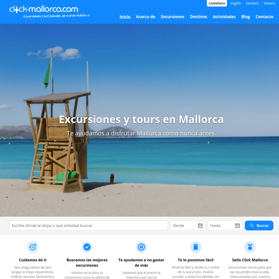 click-mallorca.com homepage screenshot