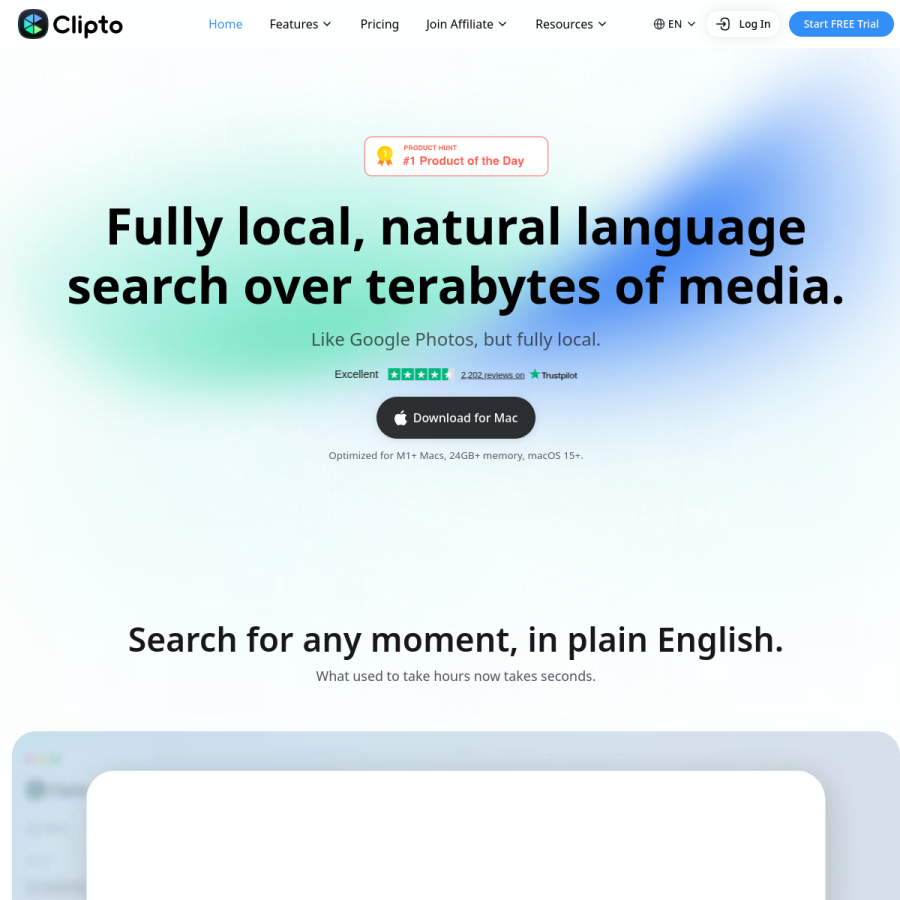 clipto.com homepage screenshot