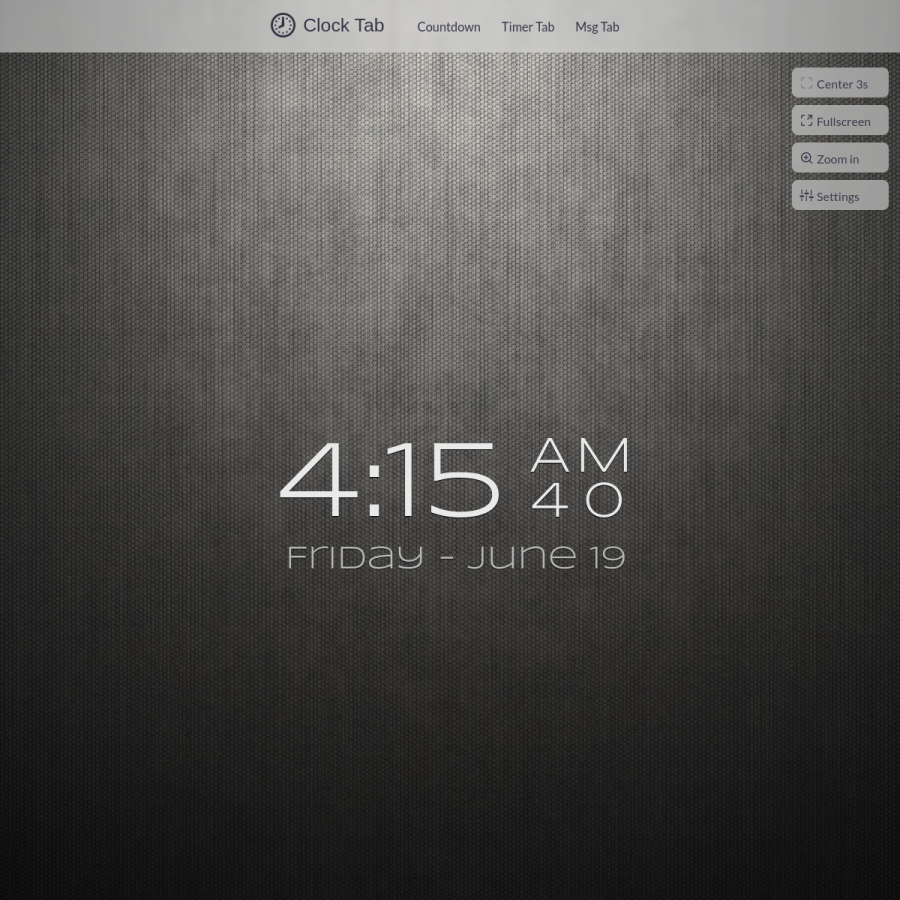 clocktab.com homepage screenshot
