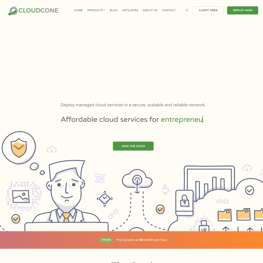 cloudcone.com homepage screenshot