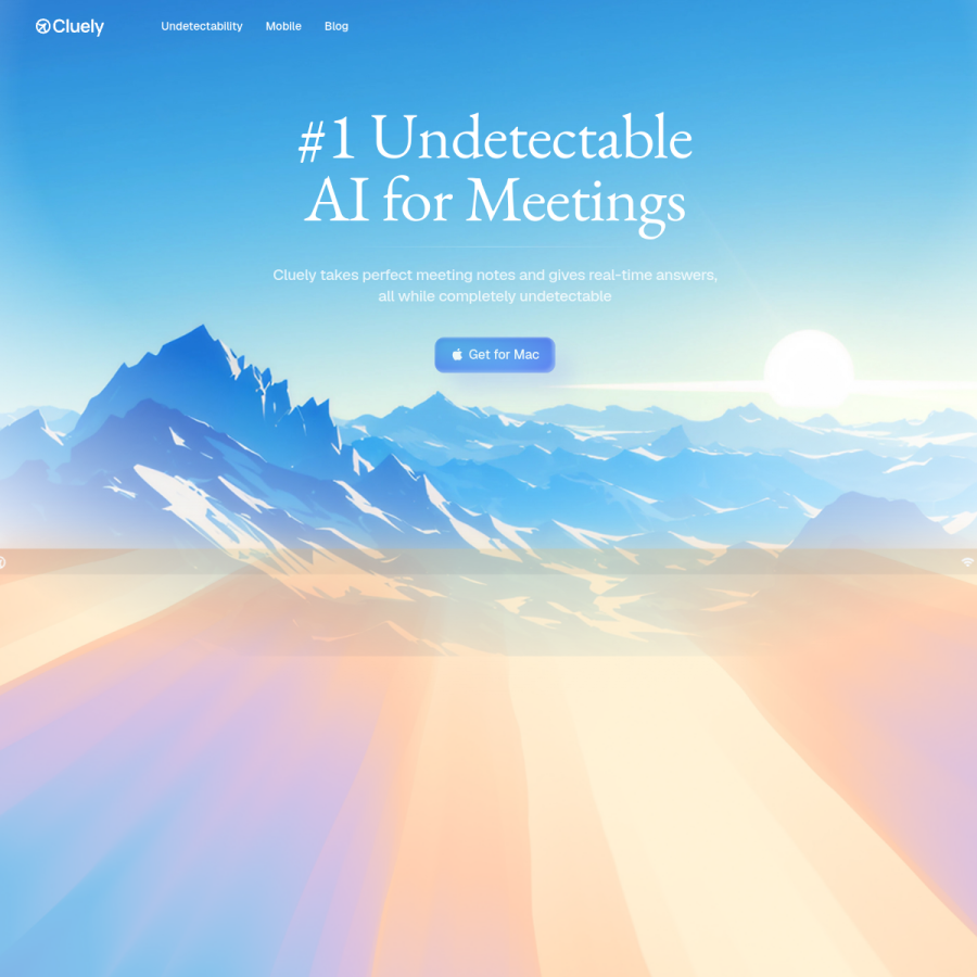 cluely.com homepage screenshot