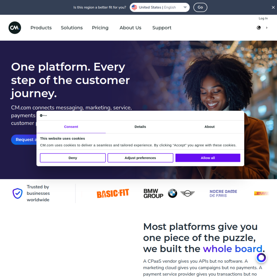 cm.com homepage screenshot