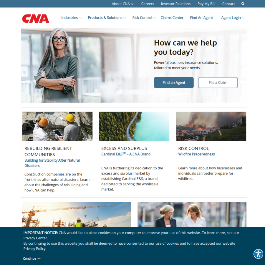 cna.com homepage screenshot