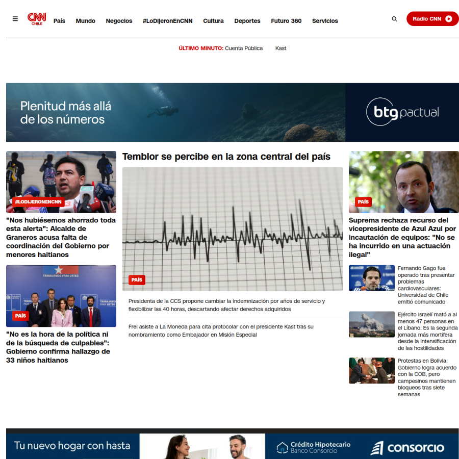 cnnchile.com homepage screenshot