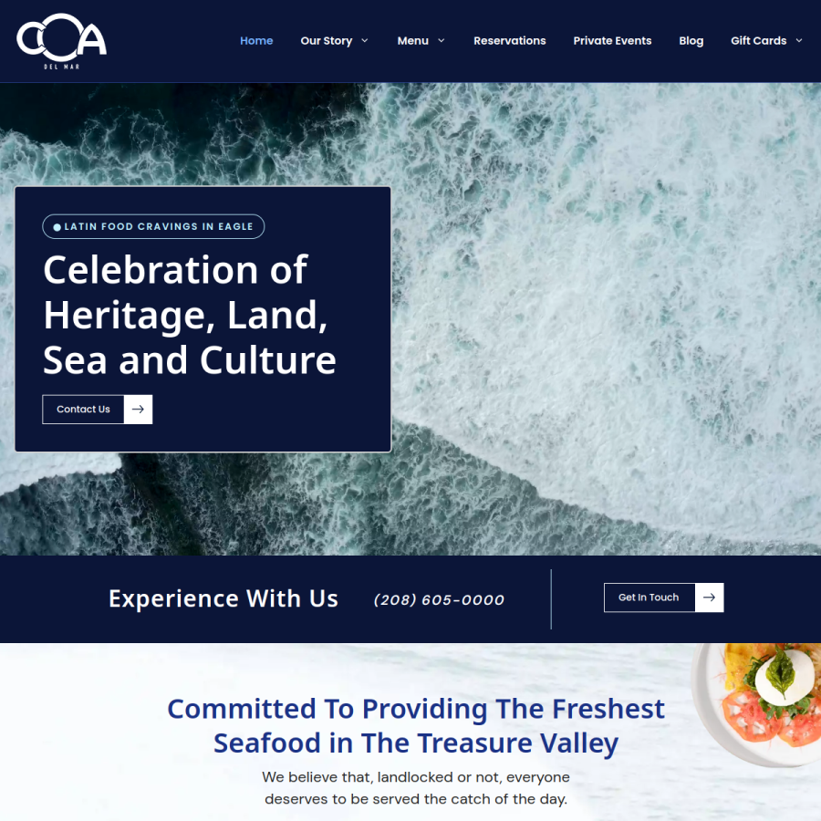 coadelmar.com homepage screenshot
