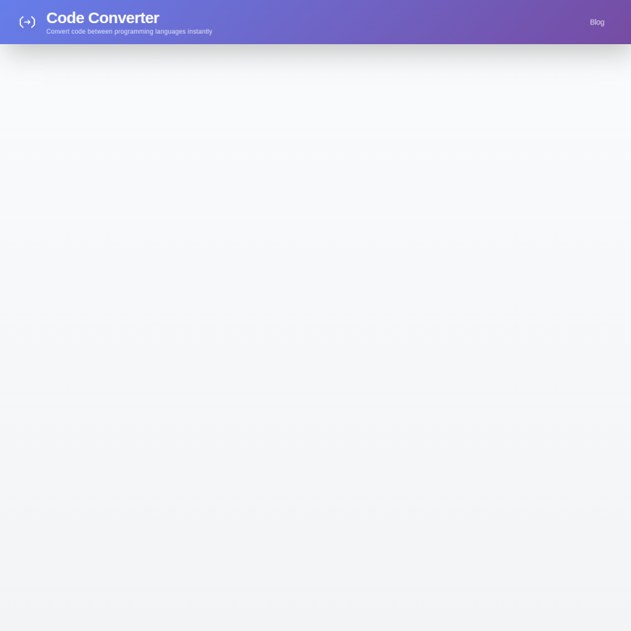 codeconverter.com homepage screenshot