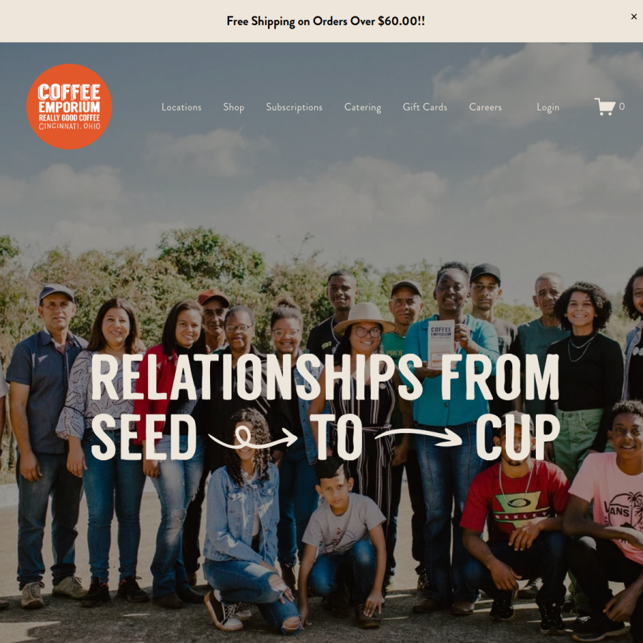 coffee-emporium.com homepage screenshot