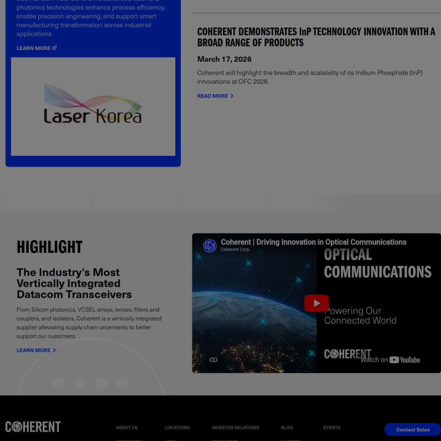 coherent.com homepage screenshot