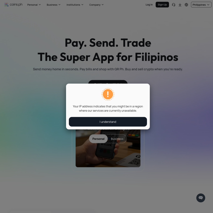 coins.ph homepage screenshot
