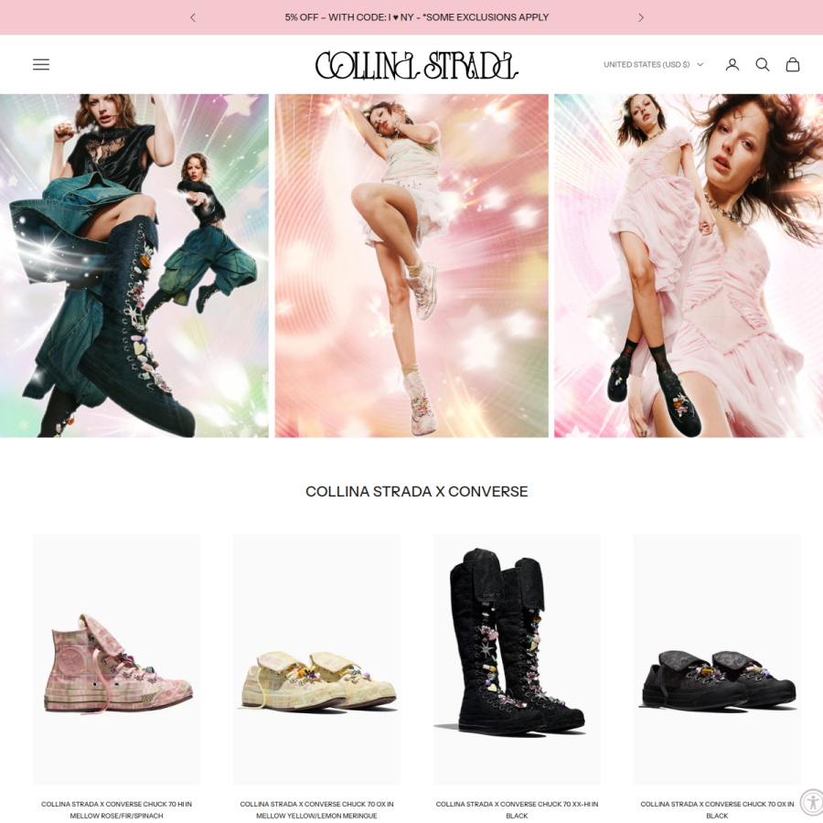 collinastrada.com homepage screenshot
