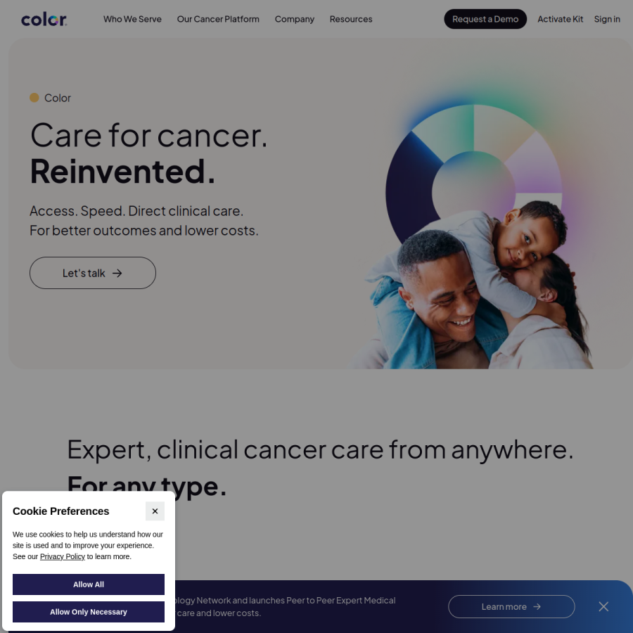 color.com homepage screenshot