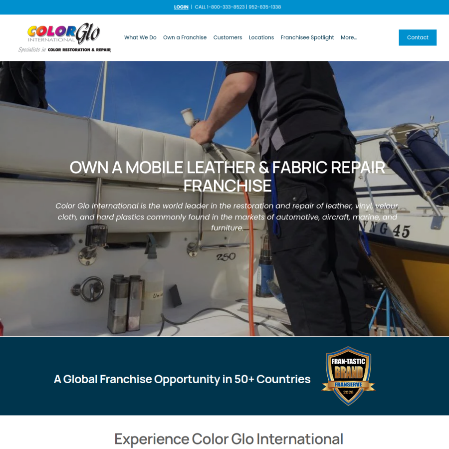 colorglo.com homepage screenshot