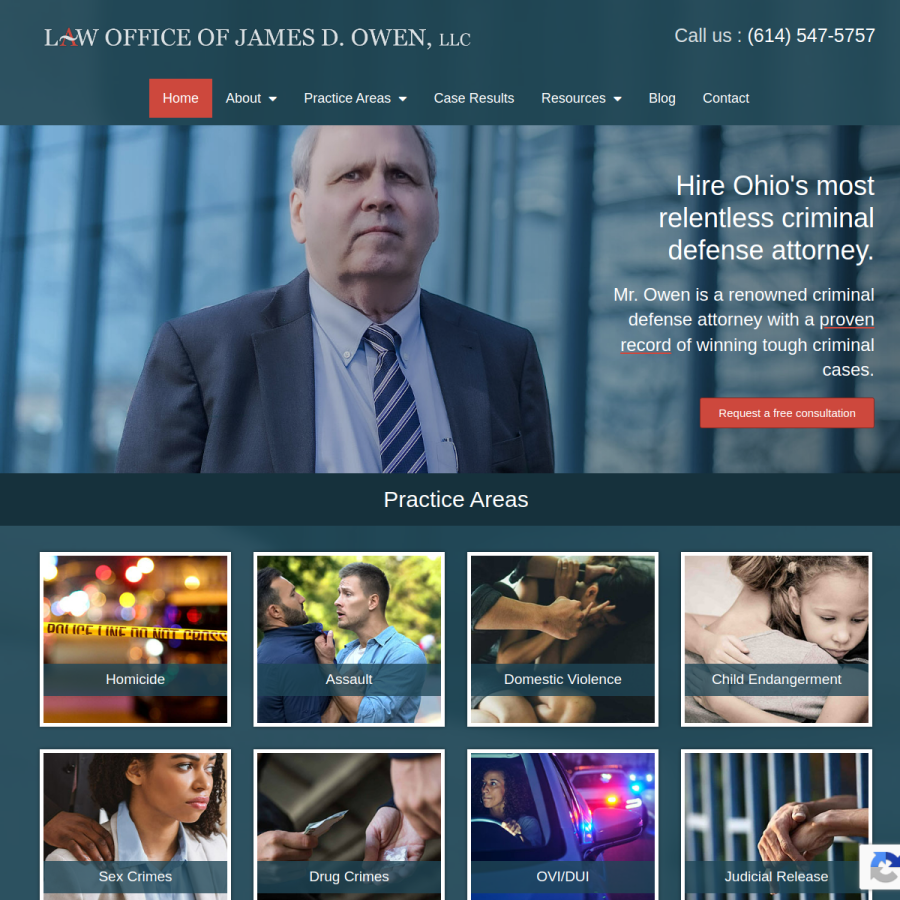 columbuscriminaldefenseattorney.com homepage screenshot