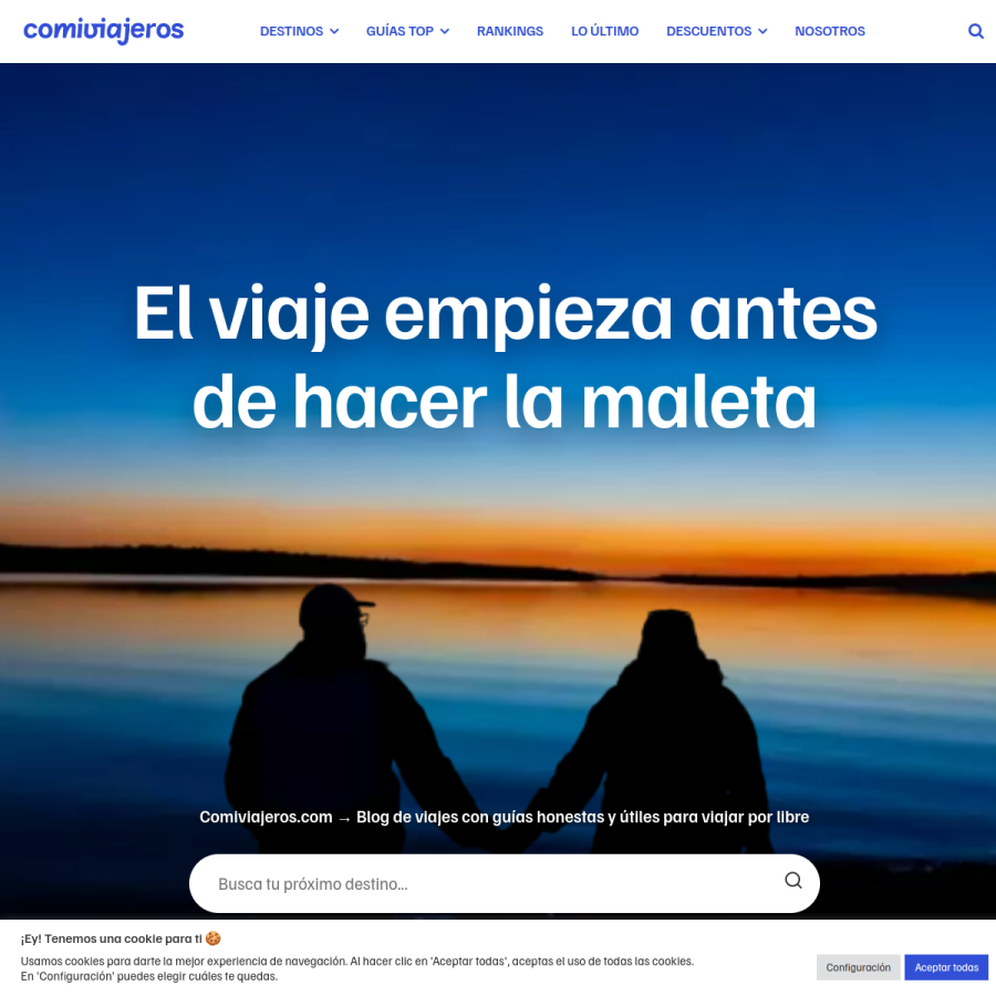 comiviajeros.com homepage screenshot