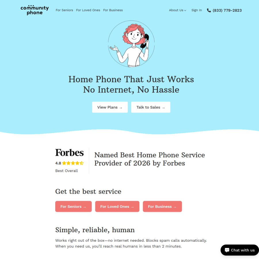 communityphone.org homepage screenshot